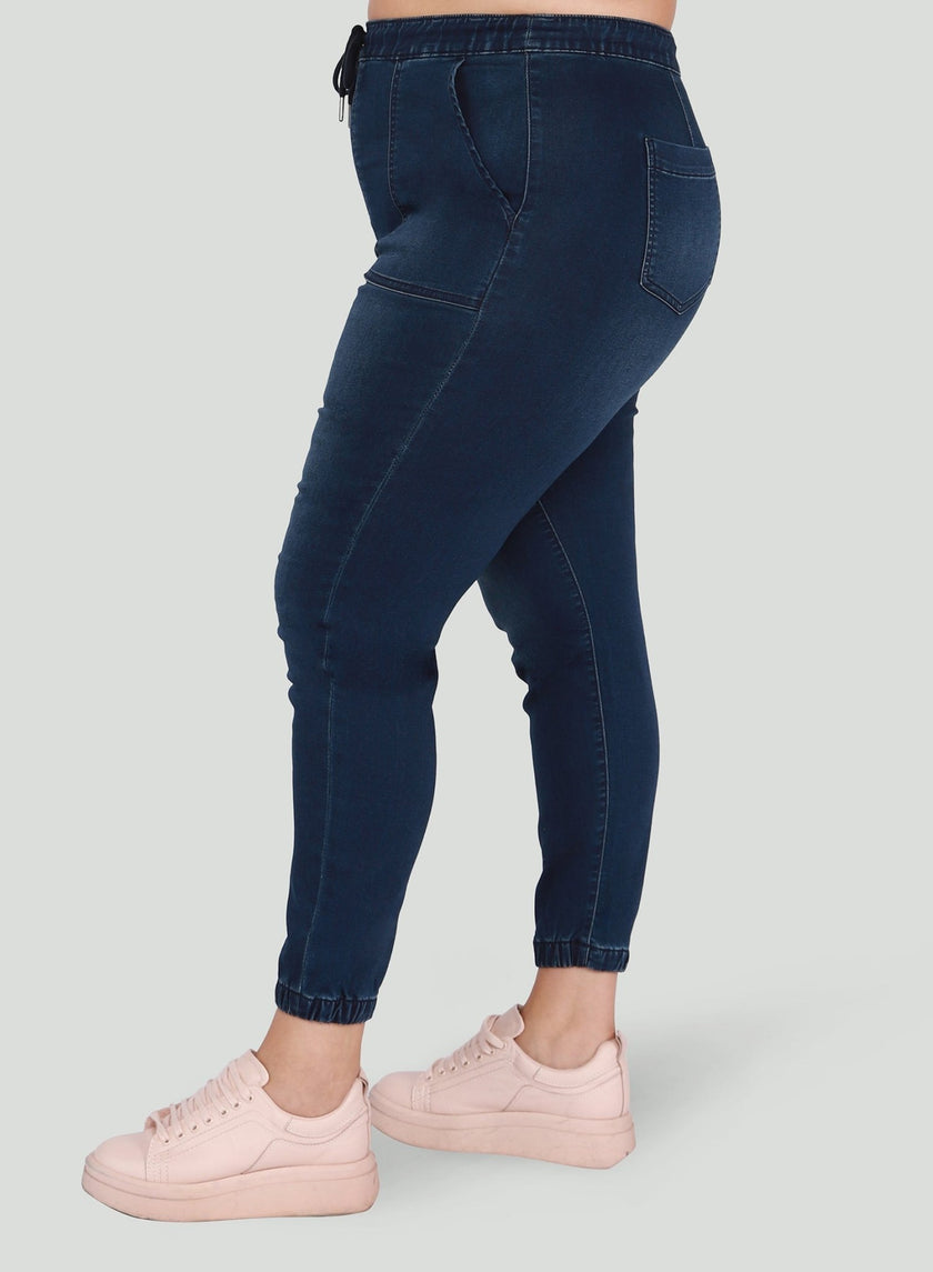 Curvy Indigo Jogger - Distractions Clothing