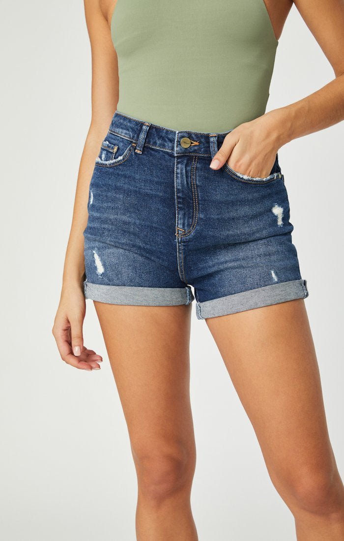 Ella High - rise Denim Short - Distractions Clothing