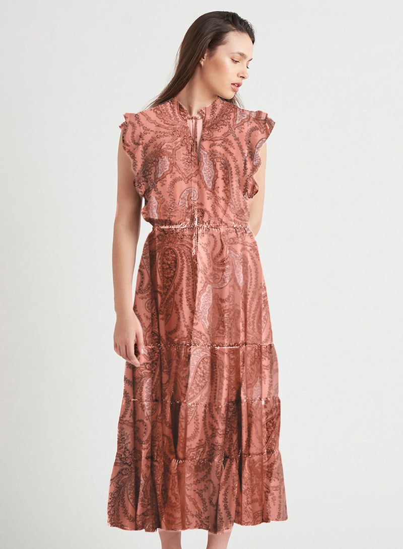 Flicker Tiered Maxi Dress - Distractions Clothing