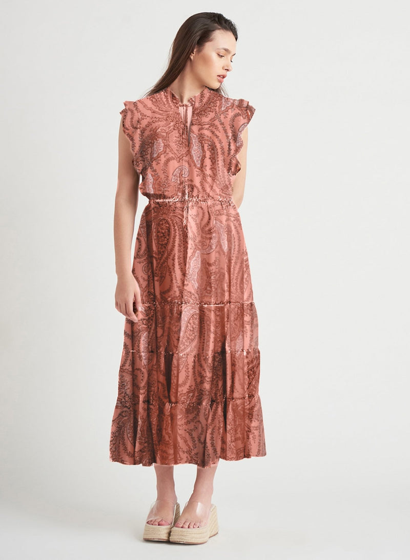 Flicker Tiered Maxi Dress - Distractions Clothing