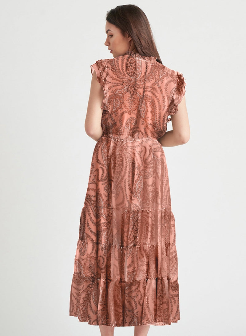 Flicker Tiered Maxi Dress - Distractions Clothing