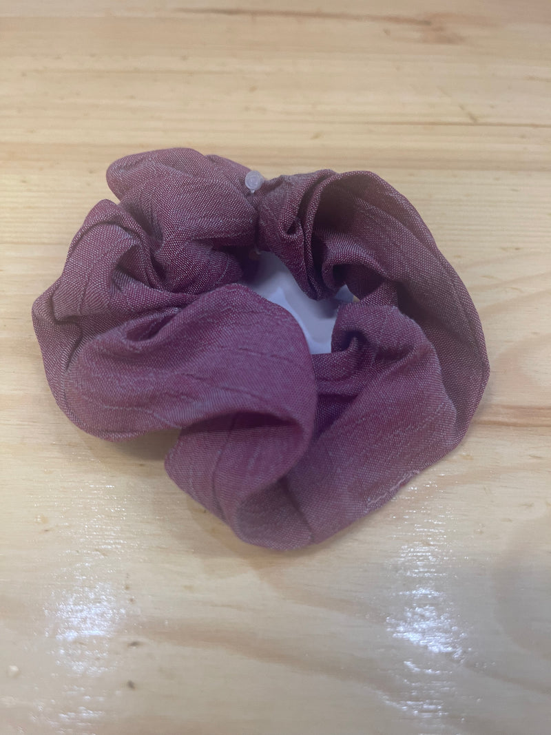 Rose Chambray Hair Tie