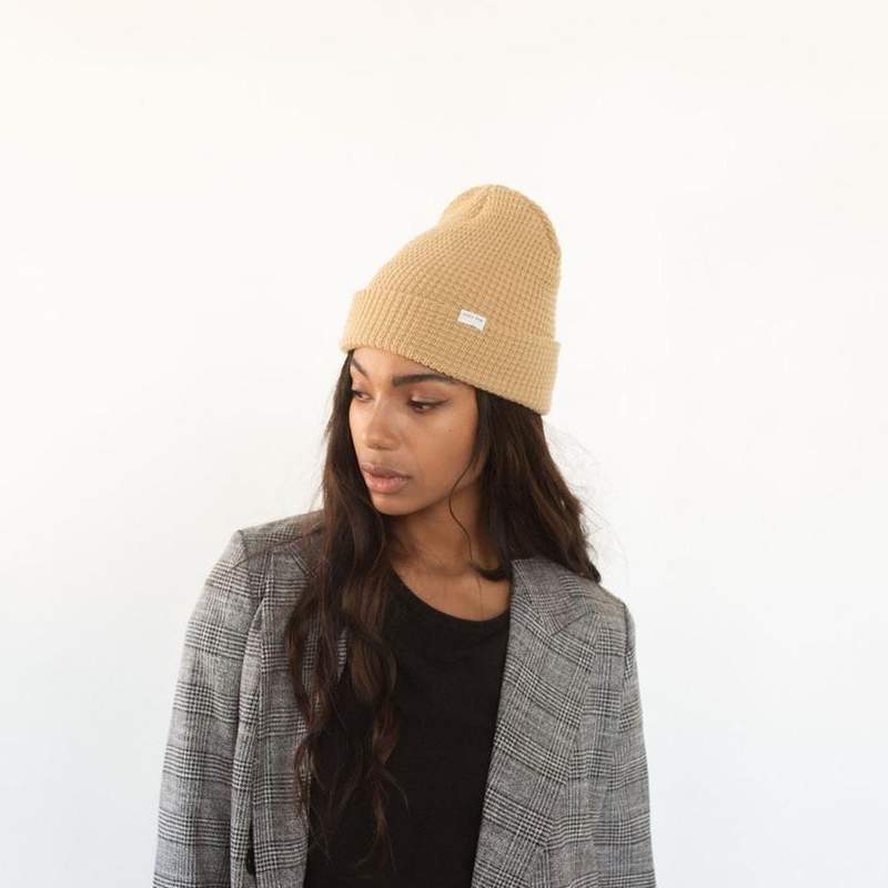 Marsh Waffle Knit Beanie - Distractions Clothing