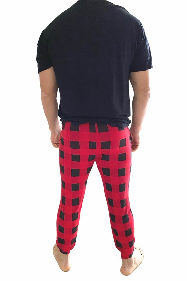 Mens Buffalo Check Lounge Set - Distractions Clothing