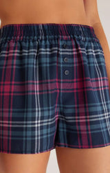 Midnight Road Trip Plaid Boxer - Distractions Clothing