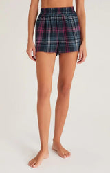 Midnight Road Trip Plaid Boxer - Distractions Clothing