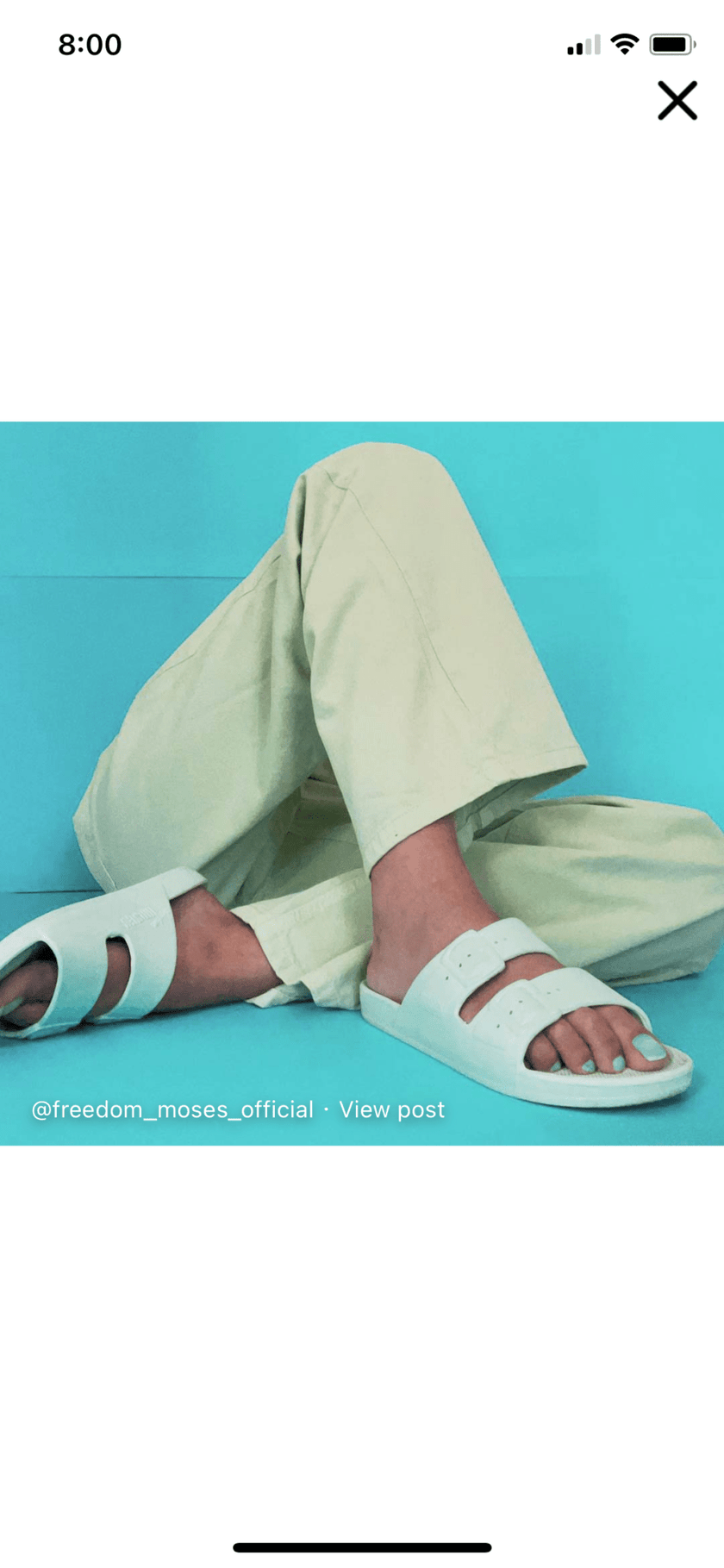 Mint Freedom Moses Slide - Distractions Clothing