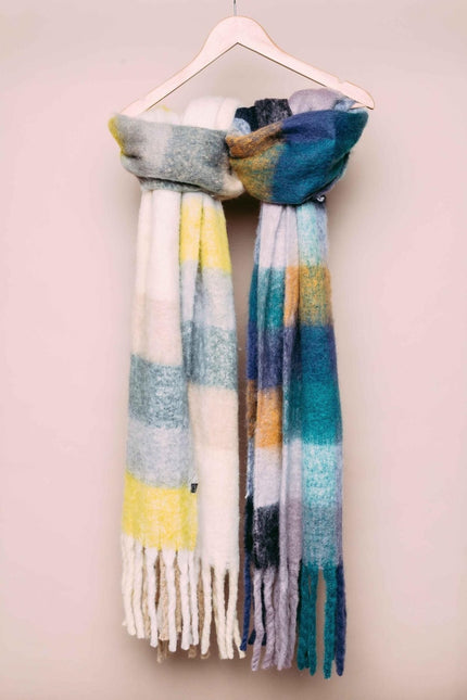 Muted Check Supersoft Scarf - Distractions Clothing