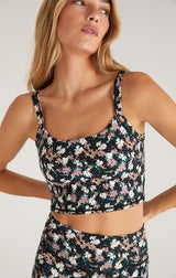 Pure Floral Cropped Tank - Distractions Clothing