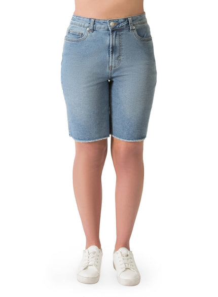 Raw Hem Bermuda Short - Distractions Clothing