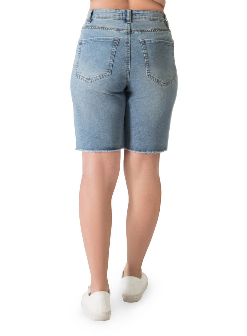 Raw Hem Bermuda Short - Distractions Clothing