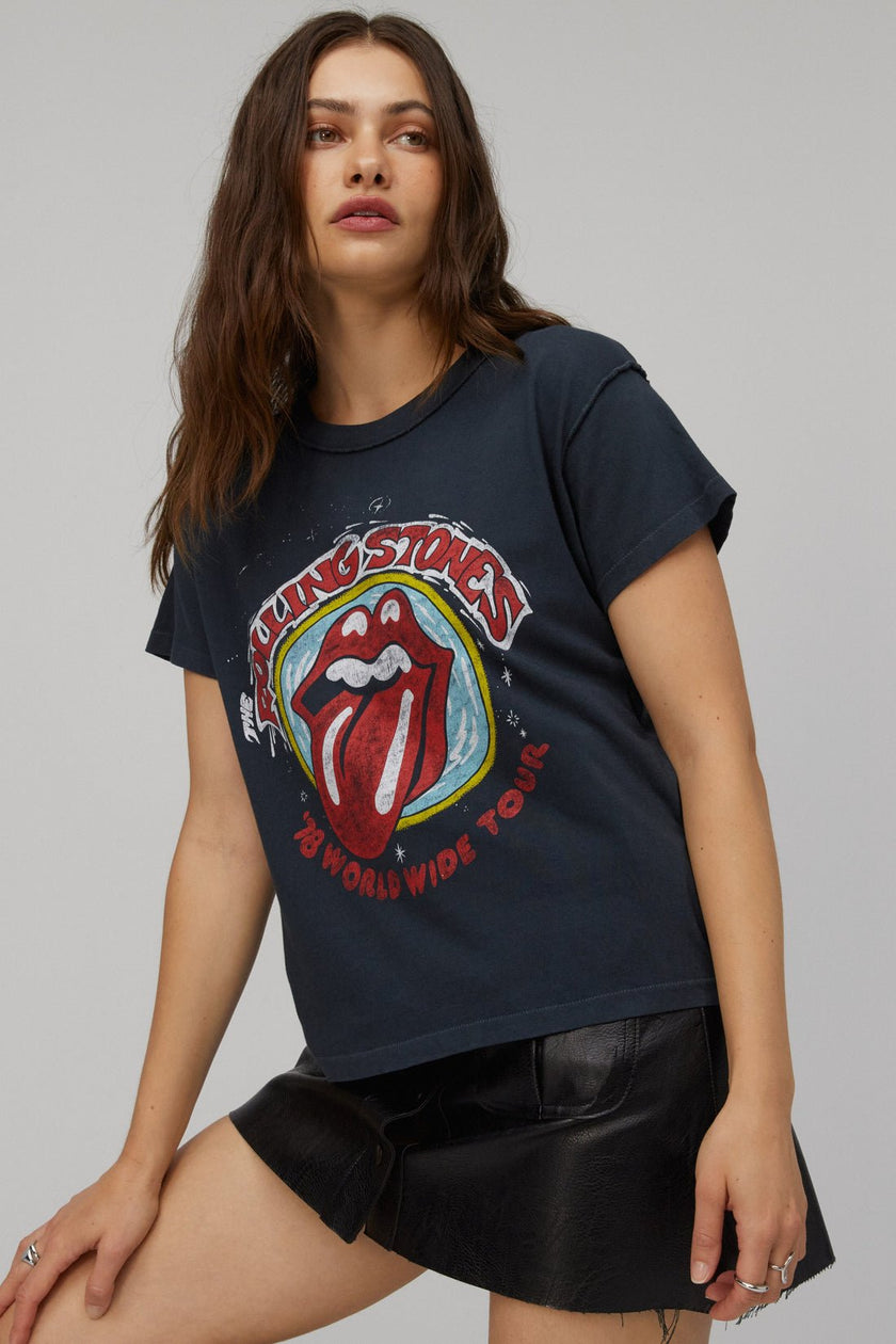 Rolling Stones '78 Reverse Tee - Distractions Clothing
