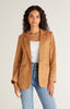 Sandelle Faux Suede Blazer - Distractions Clothing