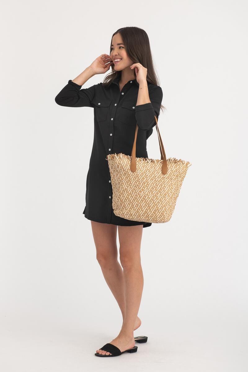 Seaside Straw Tote - Distractions Clothing