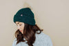 Snowflake Sherpa Lined Rib Beanie - Distractions Clothing