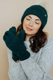 Snowflake Sherpa Lined Rib Mitts - Distractions Clothing