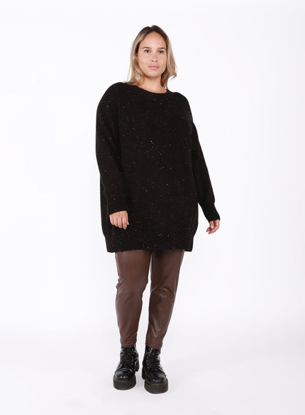 Starry Night Curvy Tunic Sweater - Distractions Clothing