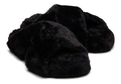 Susie Faux Fur Slipper - Distractions Clothing
