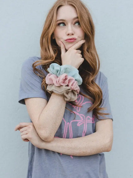 Tan Mermaid Scrunchie - Distractions Clothing