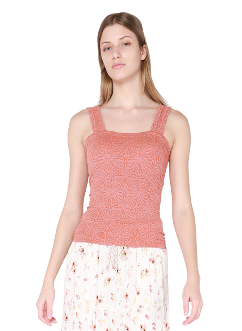 Clay Textured Knit Tank