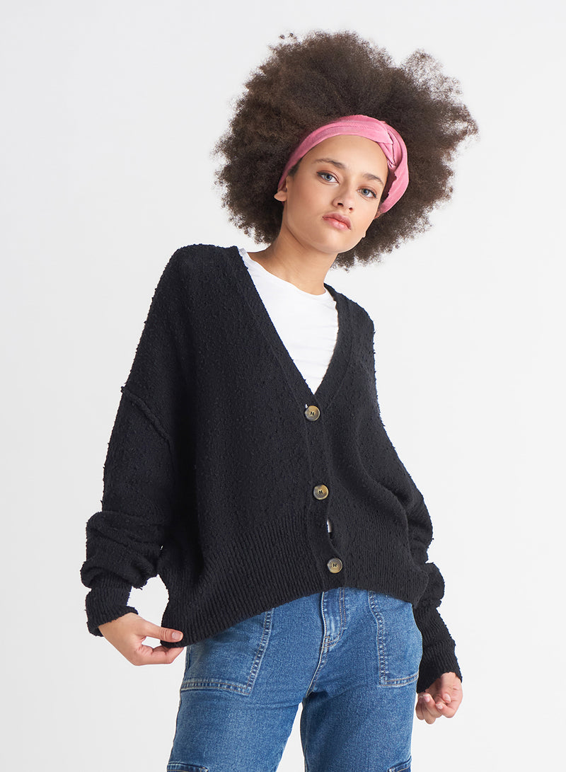 Rae Button Front Cardigan