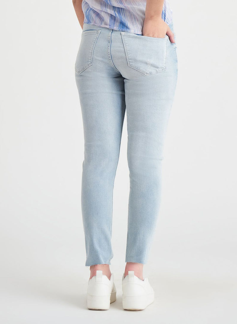 Crop Light Bleach Skinny Jean