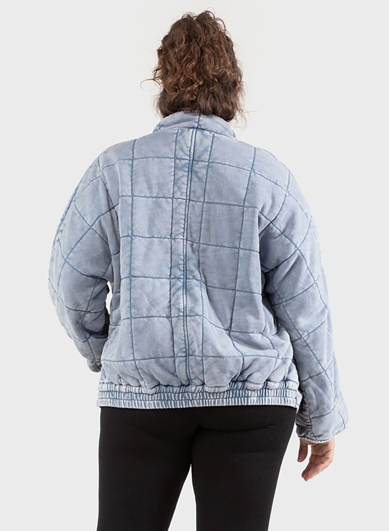 Calm Waves Curvy Quilted Jacket