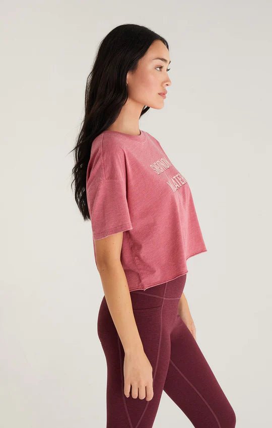Vintage Wine Later Crop Tee - Distractions Clothing
