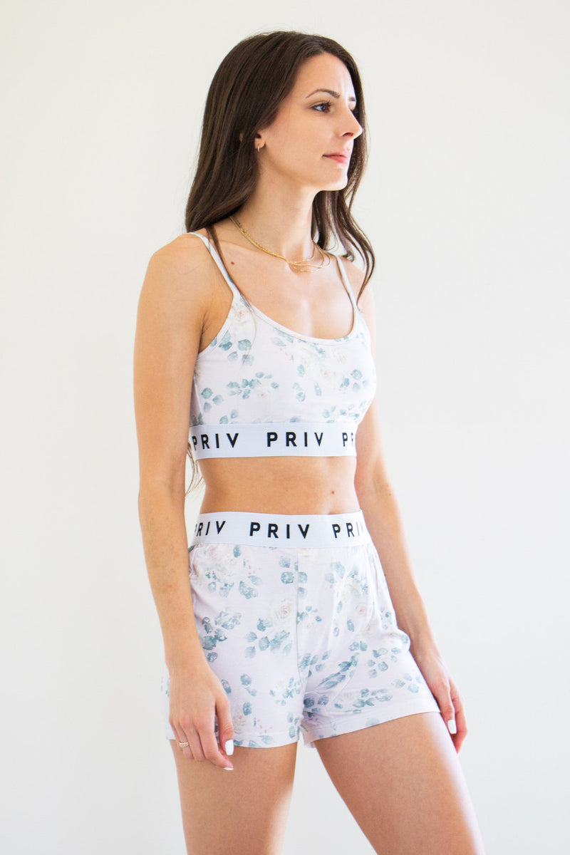 White Rose Sweet Cheeks Intimates Set - Distractions Clothing